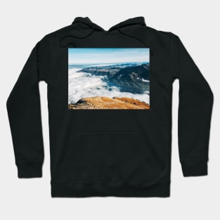 Central Switzerland Panorama - Sea of Fog Covering Lake Zug Hoodie